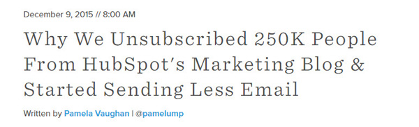 HubSpot Unsubscribed Emails